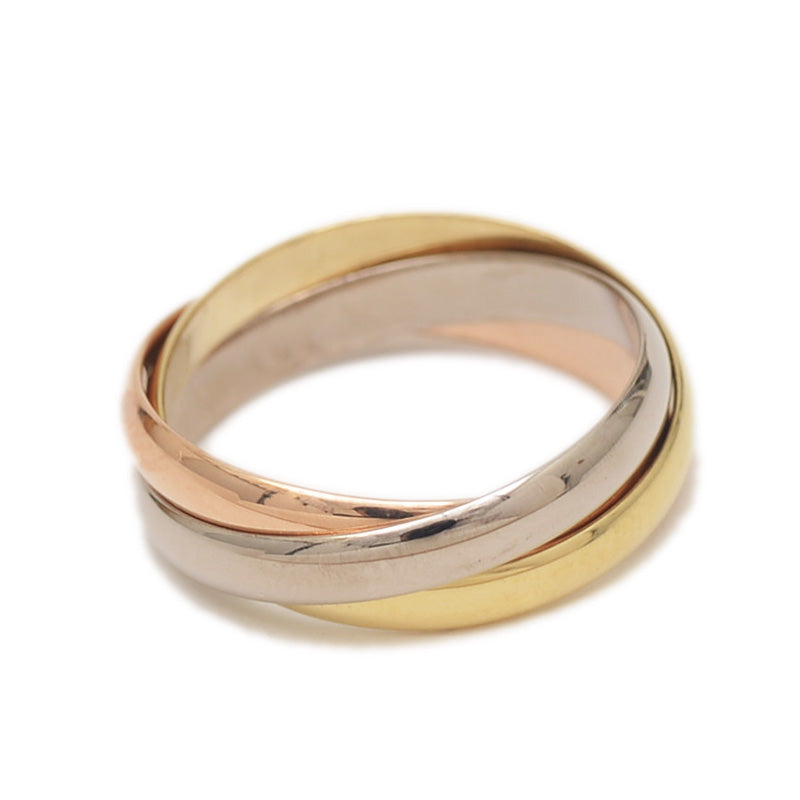 トリニティ リング SM スリーカラーゴールド K18PG/YG/WG #50 リング・指輪