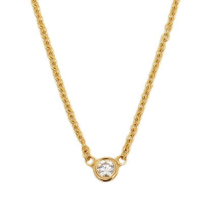バイザヤード ネックレス 1Pダイヤ 0.05ct K18YG ネックレス