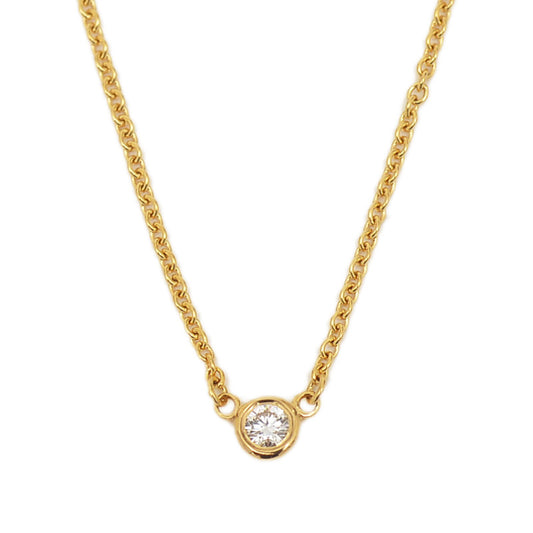バイザヤード ネックレス 1Pダイヤ 0.05ct K18YG ネックレス