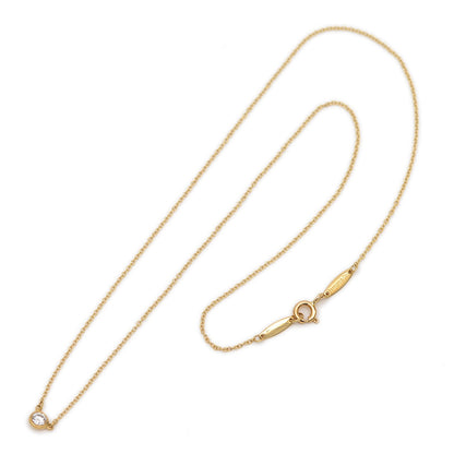 バイザヤード ネックレス ダイヤ約0.12ct K18YG ネックレス