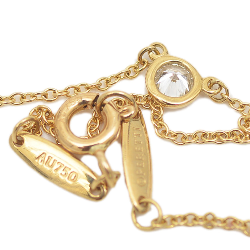 バイザヤード ネックレス ダイヤ約0.12ct K18YG ネックレス