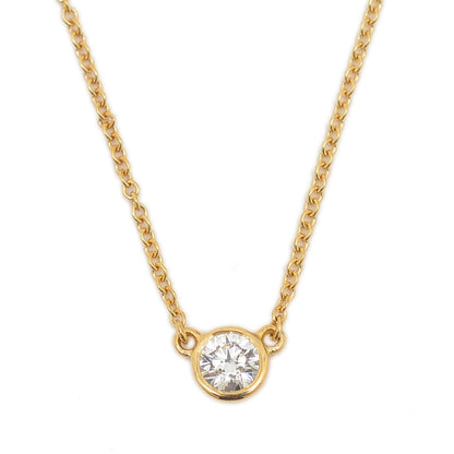 バイザヤード ネックレス ダイヤ約0.2ct K18YG ネックレス