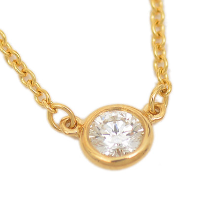 バイザヤード ネックレス ダイヤ約0.18ct K18YG ネックレス