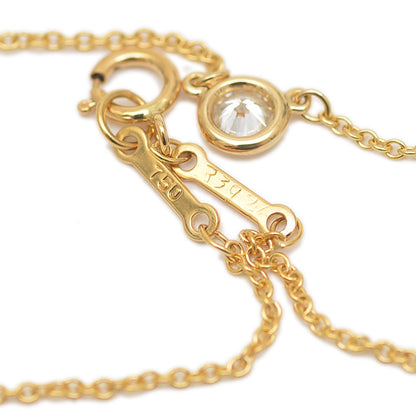 バイザヤード ネックレス ダイヤ約0.18ct K18YG ネックレス