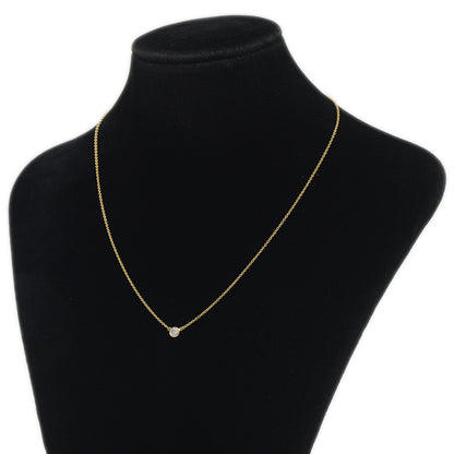 バイザヤード ネックレス ダイヤ約0.18ct K18YG ネックレス