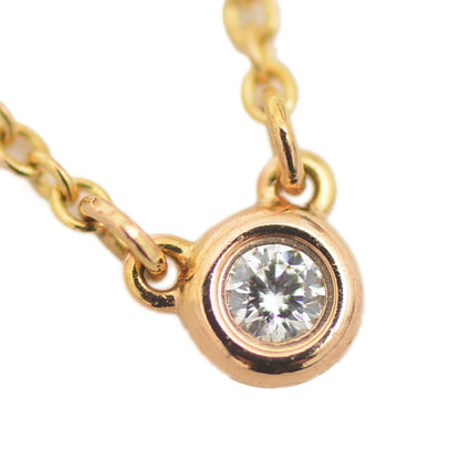 バイザヤード ネックレス ダイヤ約0.08ct K18YG ネックレス