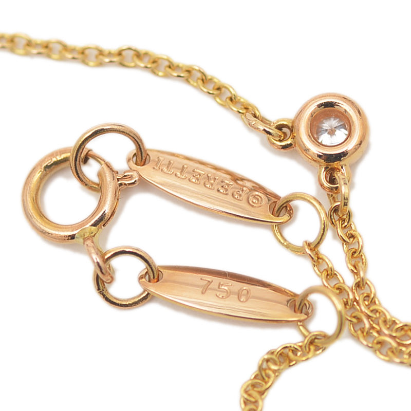 バイザヤード ネックレス ダイヤ約0.08ct K18YG ネックレス