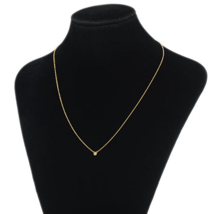 バイザヤード ネックレス ダイヤ約0.08ct K18YG ネックレス