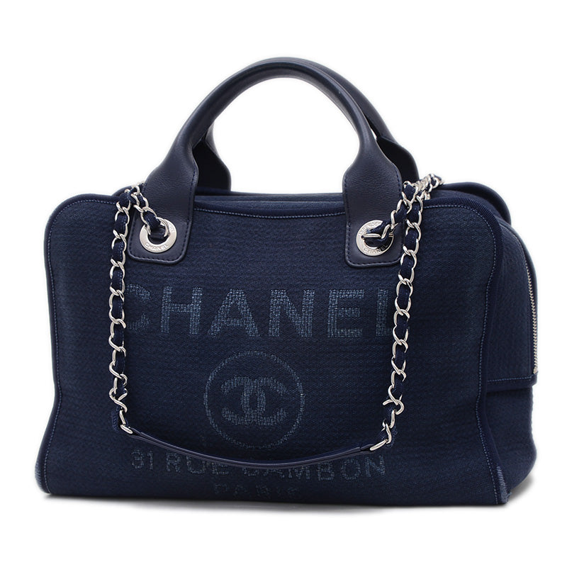 ドーヴィル ボーリングバッグ 2WAYバッグ ミディアム ネイビー A92750 ボストンバッグ