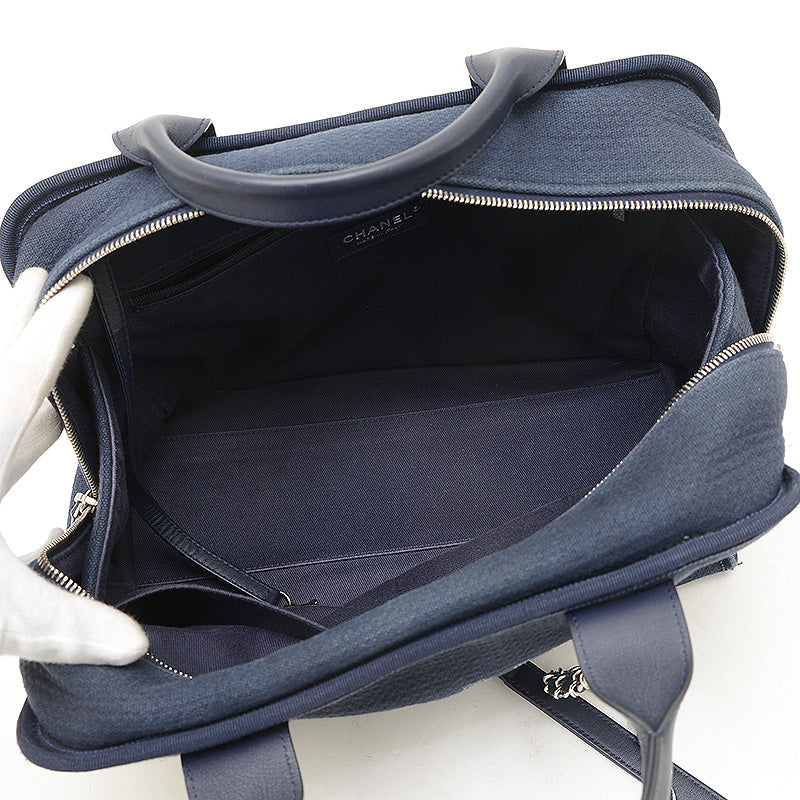 ドーヴィル ボーリングバッグ 2WAYバッグ ミディアム ネイビー A92750 ボストンバッグ