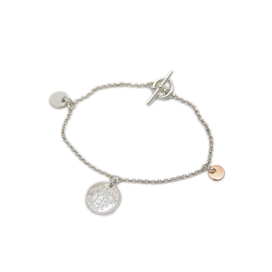 エクスリブリスPM ブレスレット SV925/K18PG SHサイズ ブレスレット