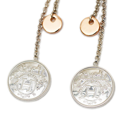 エクスリブリス PM ピアス シルバー/ピンクゴールド SV925/K18PG ピアス