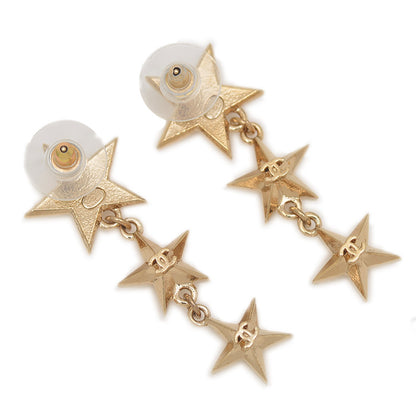 トリプルスター ココマーク ピアス シャンパンゴールド A17C ピアス