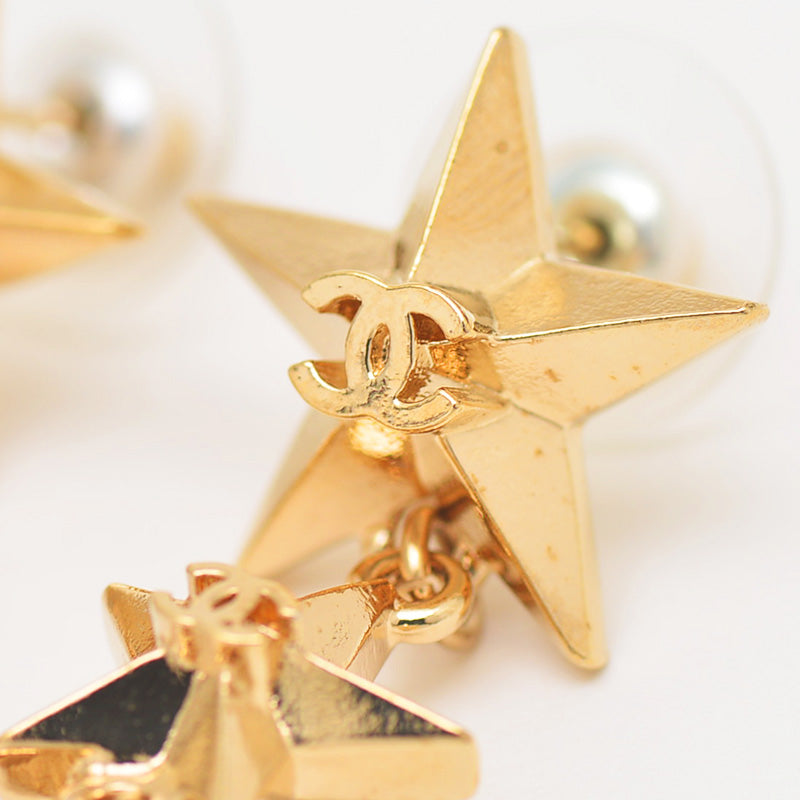 トリプルスター ココマーク ピアス シャンパンゴールド A17C ピアス