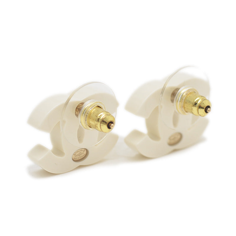 ココマーク ピアス ホワイト/ブラック D22S ピアス