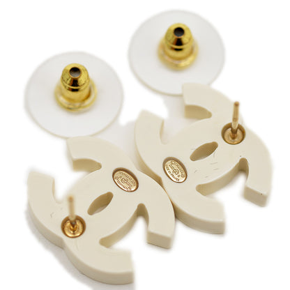 ココマーク ピアス ホワイト/ブラック D22S ピアス