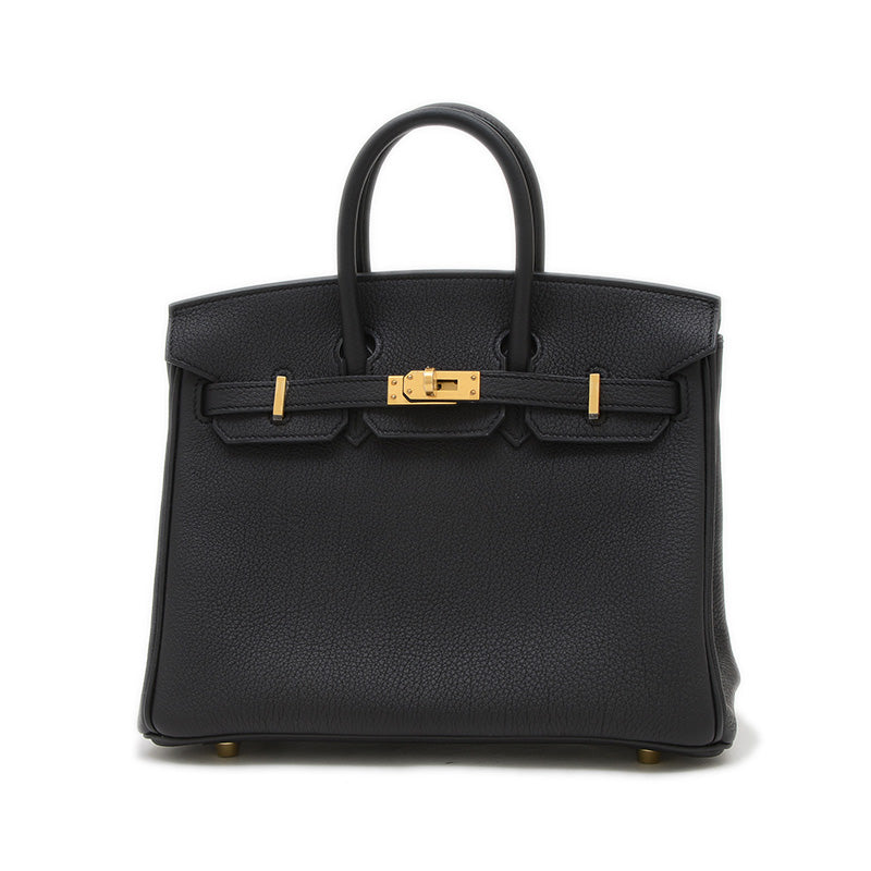 バーキン25 トゴ ブラック マットゴールド金具 K刻印 ハンドバッグ