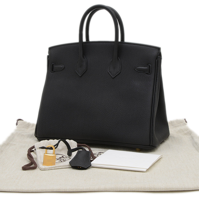 バーキン25 トゴ ブラック マットゴールド金具 K刻印 ハンドバッグ