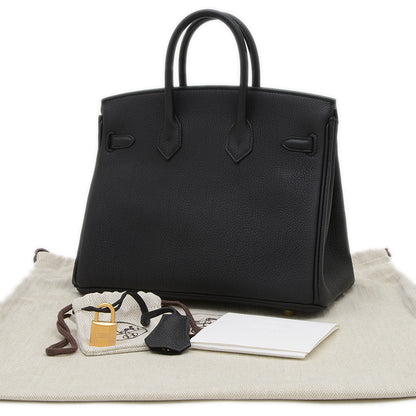 バーキン25 トゴ ブラック マットゴールド金具 K刻印 ハンドバッグ