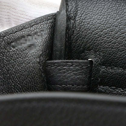 バーキン25 トゴ ブラック マットゴールド金具 K刻印 ハンドバッグ