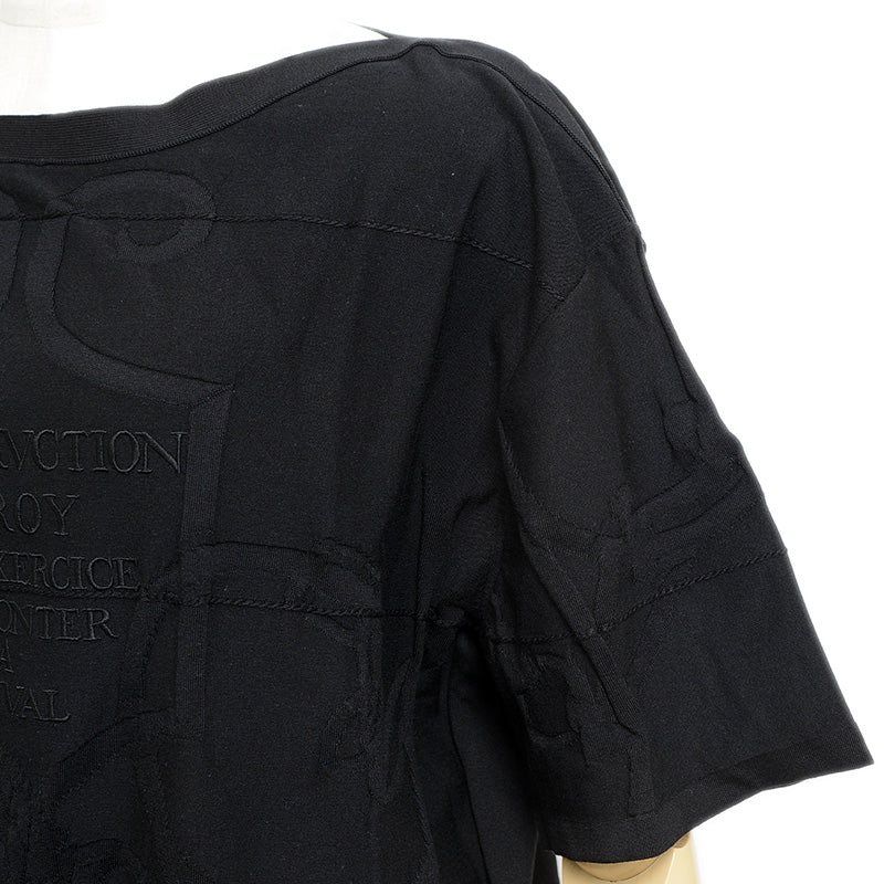 半袖ニット シルク混 ブラック レディース #44 ニット