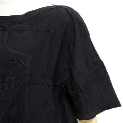 半袖ニット シルク混 ブラック レディース #44 ニット