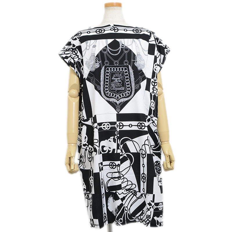 ノースリーブワンピース クリケティス コットン ホワイト/ブラック レディース44 ワンピース