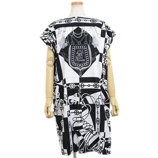 ノースリーブワンピース クリケティス コットン ホワイト/ブラック レディース44 ワンピース