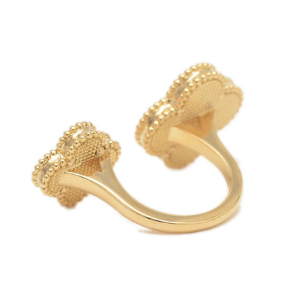 マジックアルハンブラ アントレ レ ドア リング K18YG マザーオブパール #56 リング・指輪