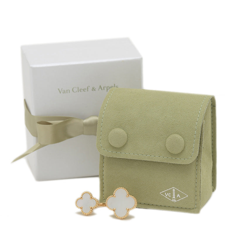 マジックアルハンブラ アントレ レ ドア リング K18YG マザーオブパール #56 リング・指輪