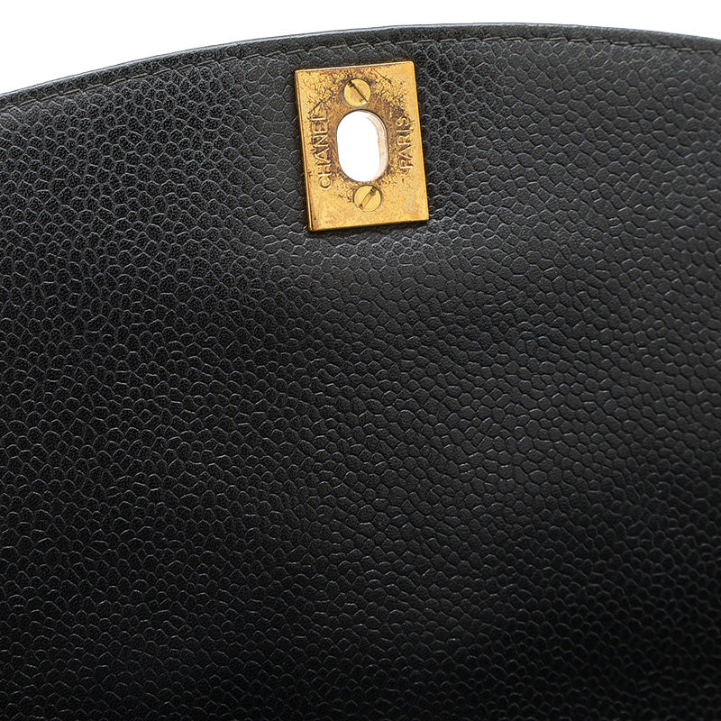 ダイアナ チェーンショルダー キャビアスキン ブラック A01165 ショルダーバッグ