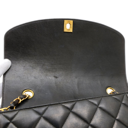 ダイアナ シングルチェーンショルダー ラムスキン ブラック ゴールド金具 A01165 ショルダーバッグ