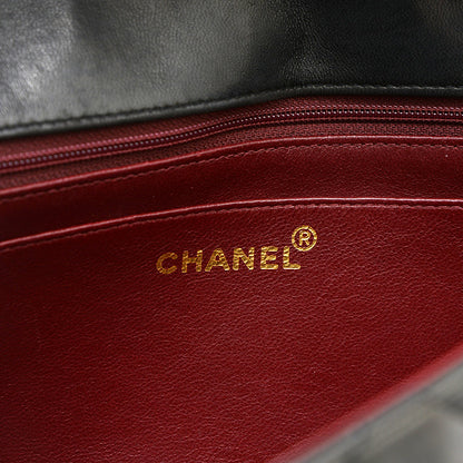 ダイアナ シングルチェーンショルダー ラムスキン ブラック ゴールド金具 A01165 ショルダーバッグ