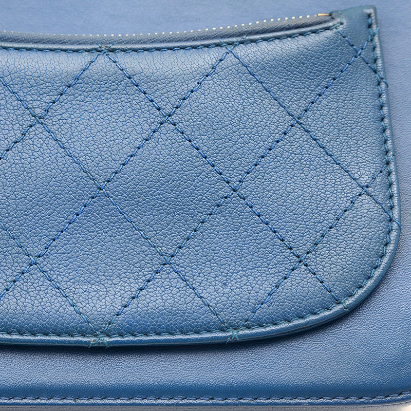 ココマーク 2WAYチェーンショルダー カーフスキン ブルー ゴールド金具 A93464 ショルダーバッグ