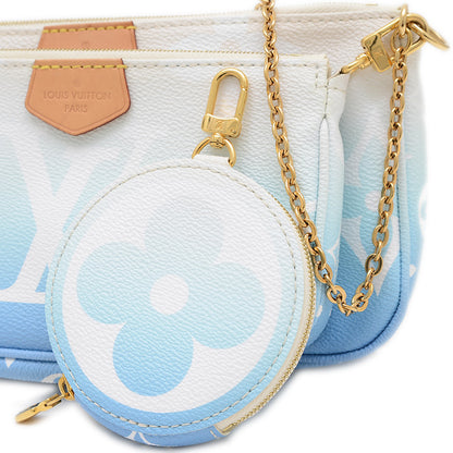 モノグラムジャイアント ミュルティ ポシェット アクセソワール ブルー M57633 ショルダーバッグ