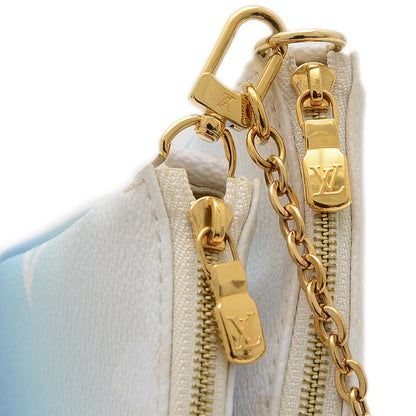 モノグラムジャイアント ミュルティ ポシェット アクセソワール ブルー M57633 ショルダーバッグ