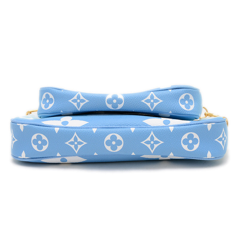 モノグラムジャイアント ミュルティ ポシェット アクセソワール ブルー M57633 ショルダーバッグ