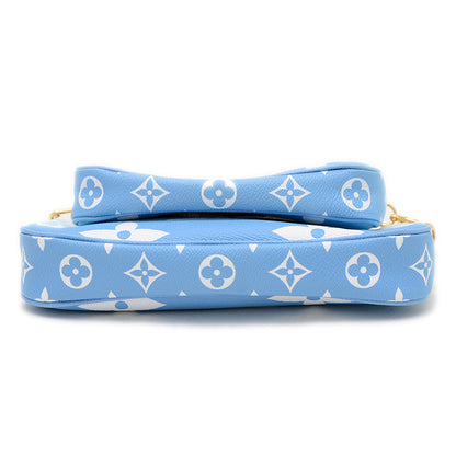 モノグラムジャイアント ミュルティ ポシェット アクセソワール ブルー M57633 ショルダーバッグ