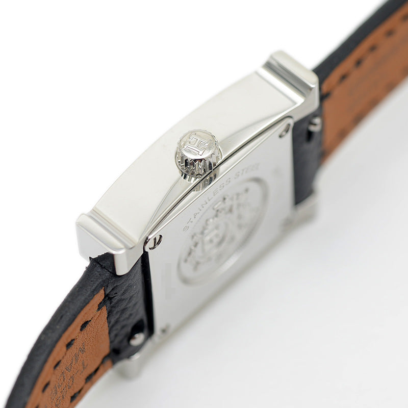 Hウォッチ ミニ レディース シルバー文字盤 革ベルト クォーツ HH1.110 腕時計