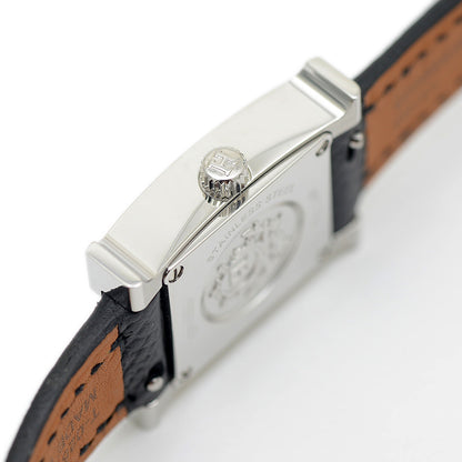 Hウォッチ ミニ レディース シルバー文字盤 革ベルト クォーツ HH1.110 腕時計