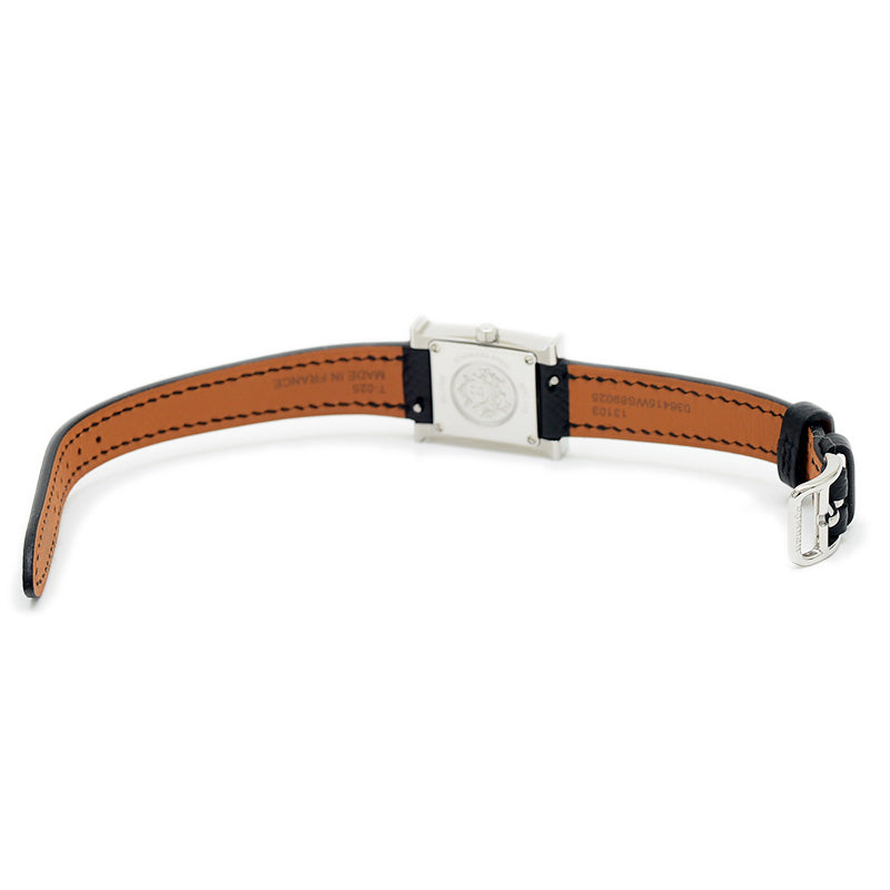 Hウォッチ ミニ レディース シルバー文字盤 革ベルト クォーツ HH1.110 腕時計