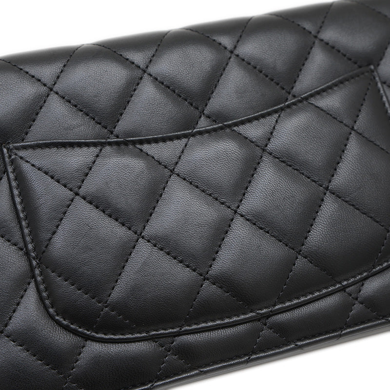 マトラッセ チェーンウォレット ラムスキン ブラック シルバー金具 A33814 ショルダーバッグ