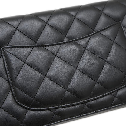 マトラッセ チェーンウォレット ラムスキン ブラック シルバー金具 A33814 ショルダーバッグ