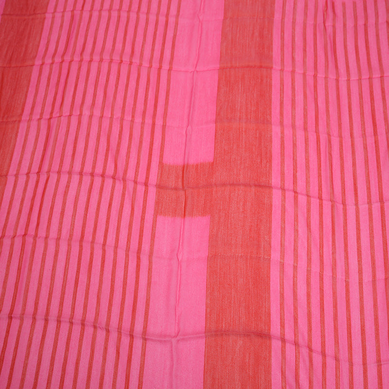 大判ショール 140 H バイブレーション カシミヤ混 ローズ/ルージュ ストール