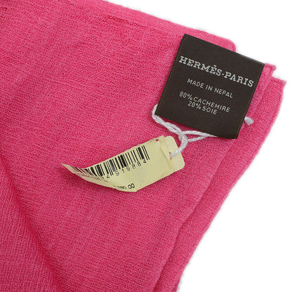 大判ショール 140 H バイブレーション カシミヤ混 ローズ/ルージュ ストール