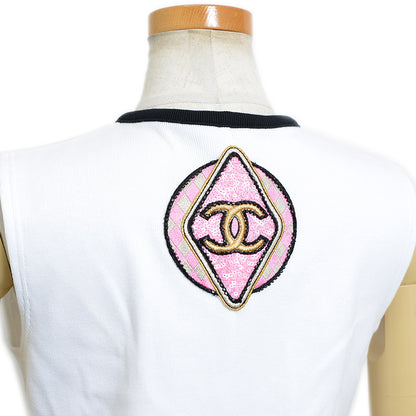 ジャンプスーツ エンブロイダリー コットン ホワイト/マルチカラー #36 ツナギ