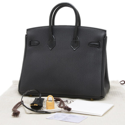 バーキン25 タッチ トゴ/アリゲーター ブラック ゴールド金具 K刻印 ハンドバッグ