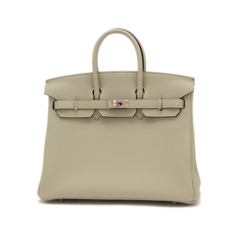 バーキン25 トゴ セージ シルバー金具 Z刻印 ハンドバッグ