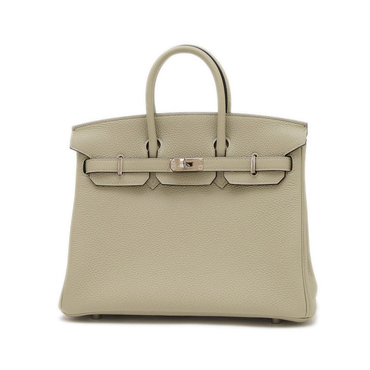 バーキン25 トゴ セージ シルバー金具 Z刻印 ハンドバッグ