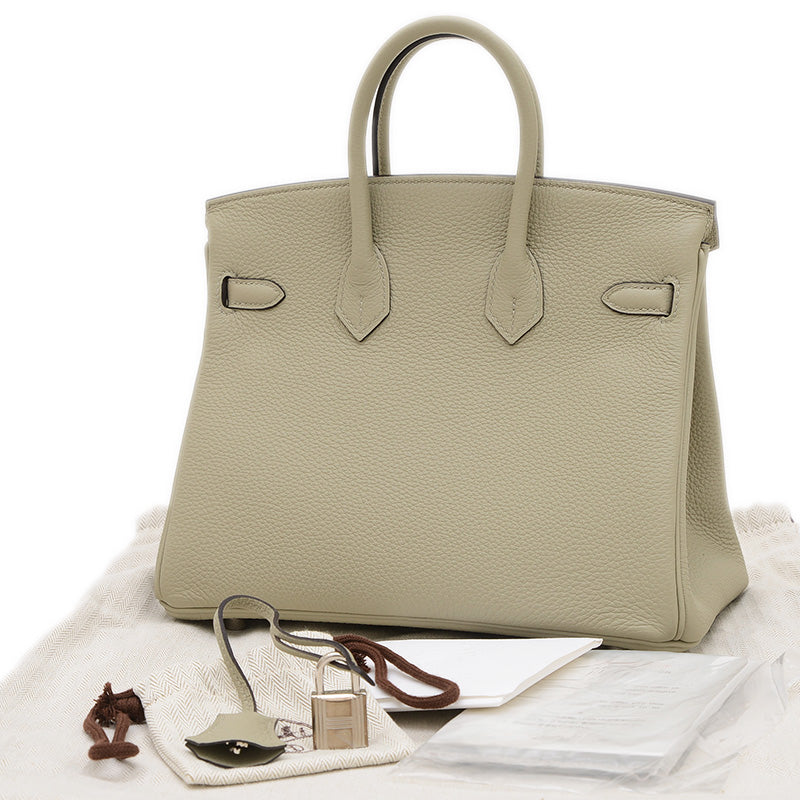 バーキン25 トゴ セージ シルバー金具 Z刻印 ハンドバッグ